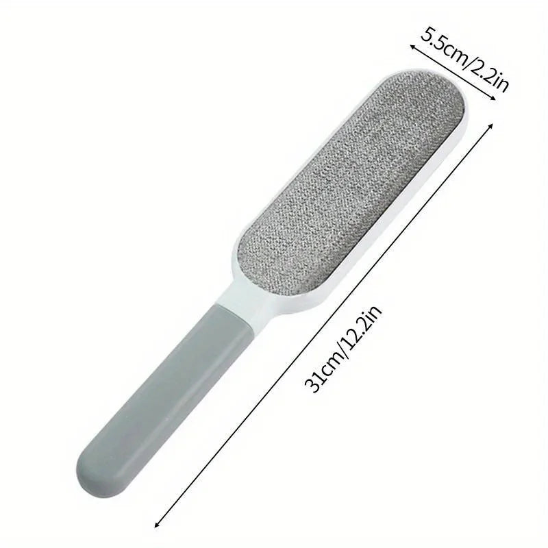 Brosse anti-poils réutilisable avec dimensions pour enlever poils d’animaux et peluches sur vêtements et tissus