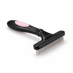 Brosse pour chien avec picots en métal et manche ergonomique pour enlever les nœuds et poils morts