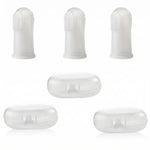 Lot de brosses à dents doigt en silicone avec boîtes de rangement pour hygiène dentaire chien et chat