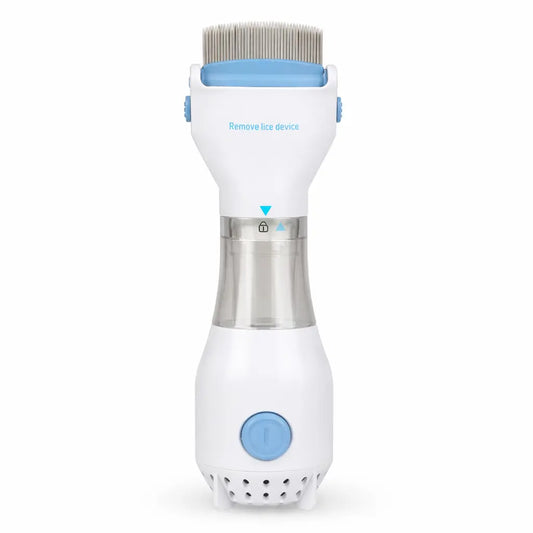 Brosse anti puce électrique pour chien avec système d’aspiration et réservoir intégré pour éliminer parasites et nettoyer le pelage efficacement