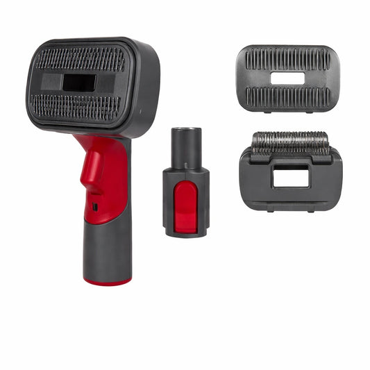 Brosse aspirateur pour chien compatible Dyson avec système autonettoyant pour enlever les poils sur canapé et tapis