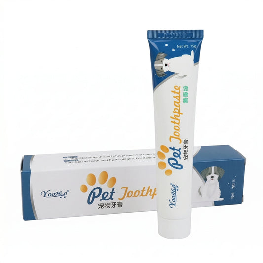 Dentifrice pour chien et chat 75g pour hygiène dentaire, réduction du tartre et haleine fraîche