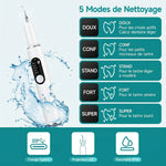 Détartreur dentaire pour chien et chat avec 5 modes de nettoyage ultrason et étanchéité IPX6